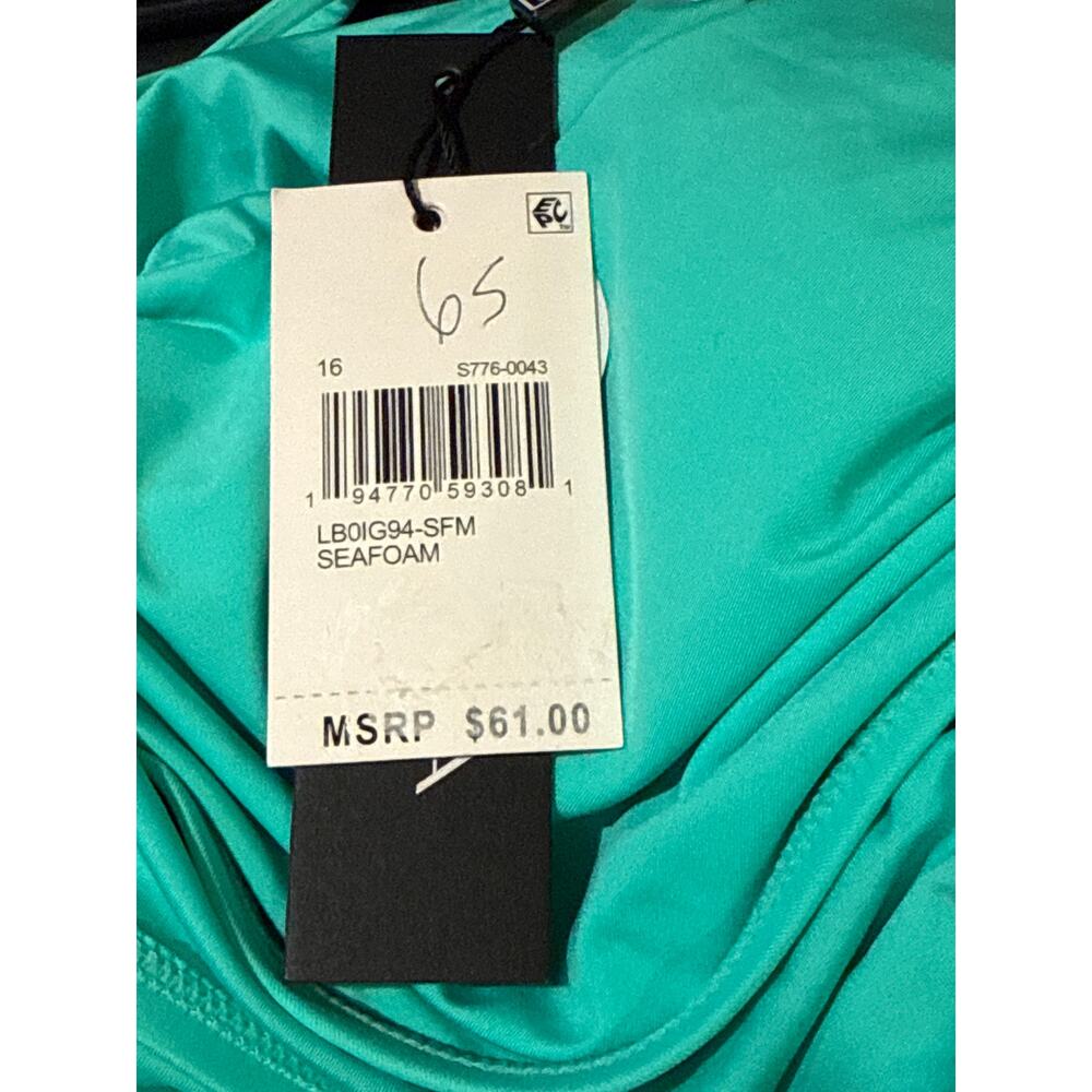 La Blanca Island Goddess Adjustable Loop Hipster Bikini Bottom 16 Seafoam NWT - Picture 3 of 3